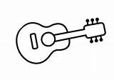 Guitarra Guitarras Dibujo Szablony Molde Klucz Disfrute Motivo Compartan Pretende Wiolinowy sketch template