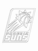 Coloring Logo Suns Phoenix Pages Cavaliers Nba Cleveland Printable Supercoloring Color Categories sketch template