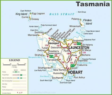 tasmania maps australia maps  tasmania tas intended  printable map  tasmania