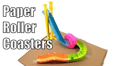 paper roller coasters fun stem activity youtube