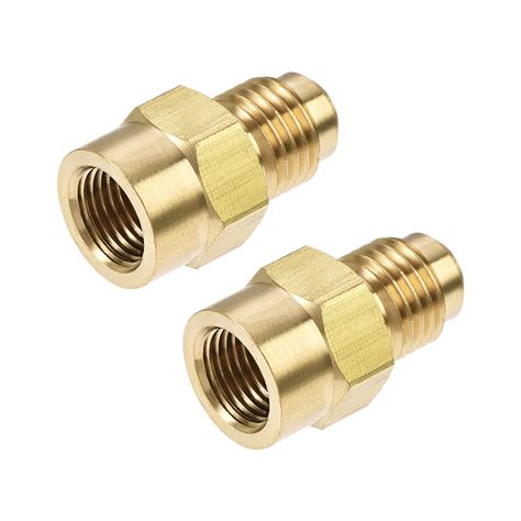 brass pipe fitting  sae flare male  npt female thread tubing adapter  air