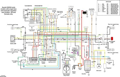 suzuki gs wiring diagram motorcycle wiring suzuki motorcycle electrical wiring diagram