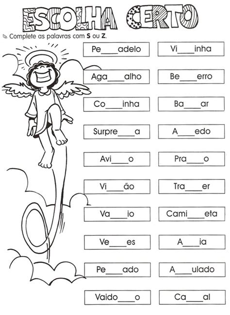 34 Atividades Com Sons Do X Ch Cs Z S E Ss Para Imprimir Online