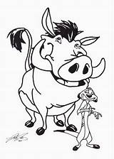 Timon Pumba Pumbaa Coloring Pages Drawing Colouring Sketch Clipart Print Tatum Richie Draw Printable Clipartmag Color Paintingvalley Library Getcolorings sketch template