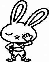 Hopps Coloring Judy Bunny Basic Wecoloringpage sketch template