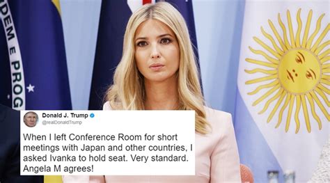 donald trump explains he ‘asked ivanka to hold seat at g20 meet twitterati hail us ‘first