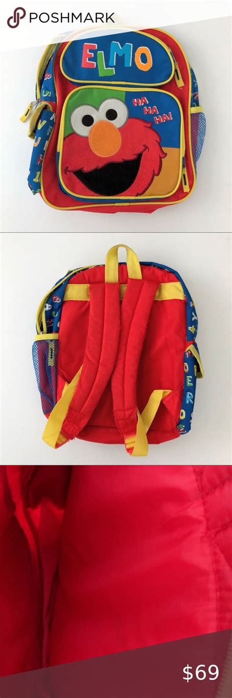 elmo sesame street backpack sesame street street accessories elmo