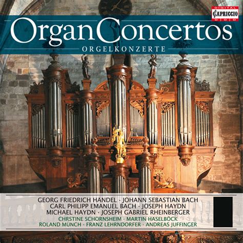 Organ Concertos Handel G F Bach J S Bach C P E