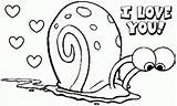 Spongebob Coloring Pages Valentine Gary Printable Squarepants Lego Easter Pants Valentines Story Snail Print Pdf Square Clipart Funny Colouring Color sketch template