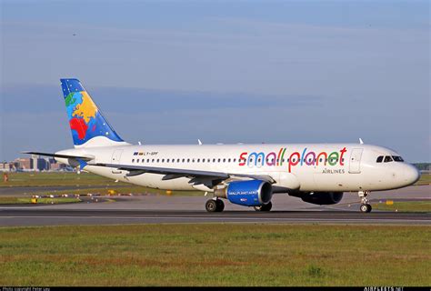 small planet airlines airbus  ly spf photo  airfleets aviation