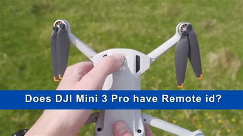 dji mini  pro remote id remote id serial number drone