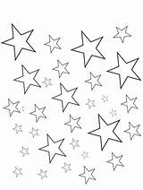 Coloring Stars Star Pages Printable Drawing Small Kids Sky Night Template Print Pattern Point Little Twinkle Sheets Different Colouring Color sketch template