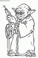 Yoda Maestro Galaxias Móvil sketch template
