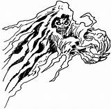 Wraith Drawing Tully Horror Wraiths Skull Flowing Wayne Sketched Quickly Below Head sketch template