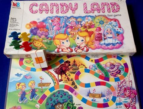vintage candyland board game htf milton bradley  candy land retro