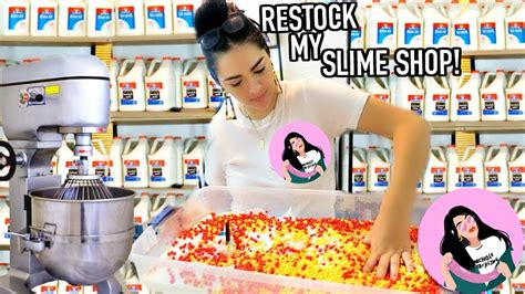 Restock My Slime Shop With Me I Made 800 New Slimes Youtube