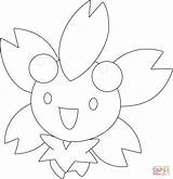 Coloring Cherrim Pages Form Sunny Pokemon Color Lineart Drawing Deviantart Online sketch template