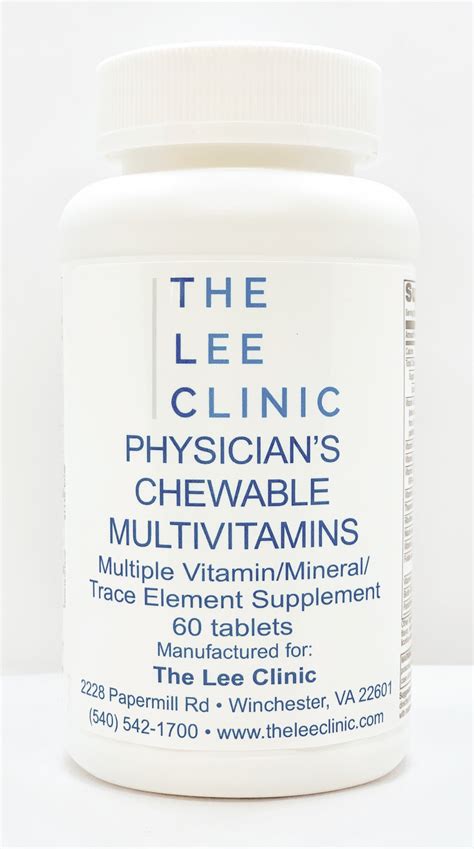 tlc physician s multivitamin chewable the lee clinic