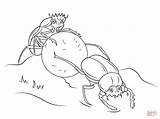 Dung Poop Ausmalbild Rollen Heilige Miku Hatsune Beetles sketch template
