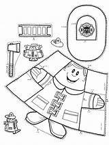 Safety Fire Fireman Activities Week Printouts Coloring Crafts Worksheets Preschool Prevention Sheets Puppet Drawing Kids Printables Printable Firefighter Paper Kindergarten sketch template