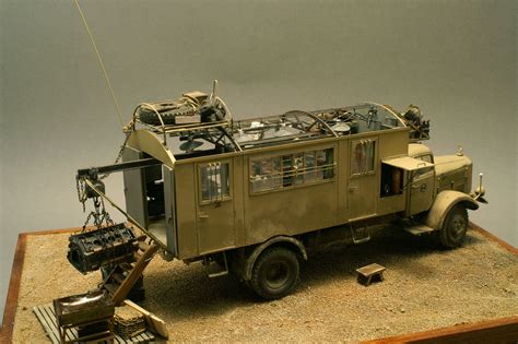 mb workshop truck  scale model scale models model tanks