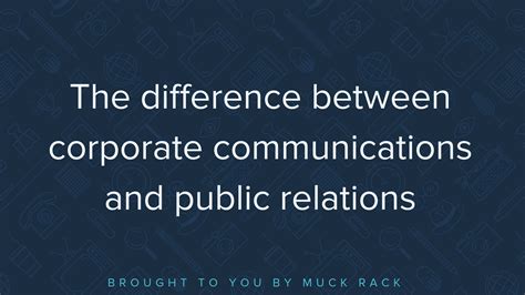 difference  corporate communications  public relations