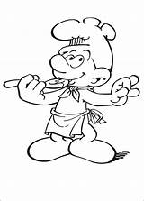 Smurfs Coloring Pages Smurf Printable sketch template