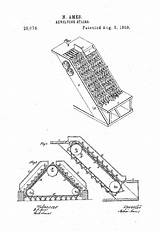 Nathan Escalator Ames Stairs Tangga Inventor Eskalator Penemu Revolving Invented Smithsonianmag Berjalan 19th sketch template
