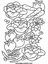 Legumes Légumes Coloriages Groente Cahier Vegetables sketch template