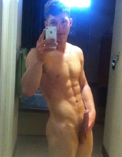 cute jock with a very hot fit body nude selfie men