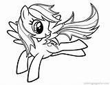 Pony Little Coloring Pages Color Characters Printable Rainbow Odd Dr Sheet Dash sketch template