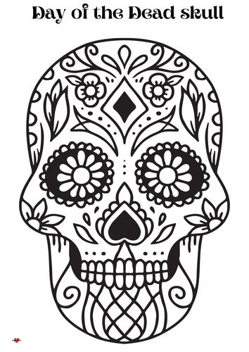 day   dead colouring pages teaching resources
