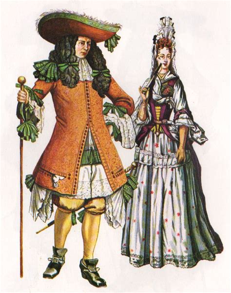 1690 S Man And Woman 17th Century Fashion European Fashion Baroque
