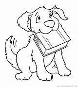Dog Book Coloring Printable Dogs Pages Color Drawing Animals Kids Print Big sketch template