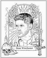 Supernatural Winchester Sobrenatural sketch template