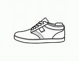 Coloring Sneaker Pages Shoes Comments sketch template