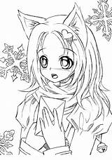 Gacha Anime Life Coloring Pages Printable Bilder Wolf Drawings Drawing Print Characters Adults Elegant Kawaii Cute Manga Ilmu Colouring Animal sketch template