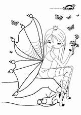 Krokotak Print Insect Colouring Butterfly Kids sketch template