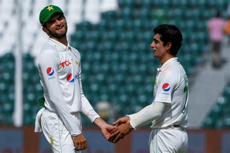 shaheen shah afridi  naseem shah claimed  wickets apiece espncricinfocom