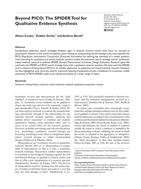 pico nursing research paper