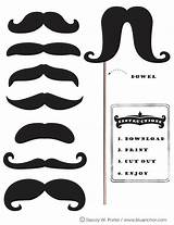 Printable Mustache Moustache Movember Printables Booth Party Props Brigade Template Prop Stacey Porter Photobooth Cowboy Honor Birthday Western Kids Label sketch template