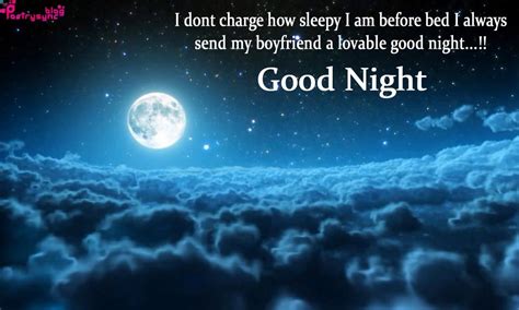 Poetry Good Night Wishes Messages With Night Moon Pictures Night Sky