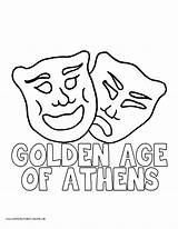 Coloring Pages Athens Golden Age History Choose Board sketch template