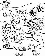 Coloring Coral Reef Pages Sea Fish Animals Print Printable Kids Topcoloringpages Template Drawing Sheets Children Choose Board sketch template