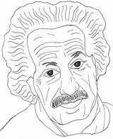 Einstein Albert Coloring Pages Popular Library Clipart Sketch sketch template
