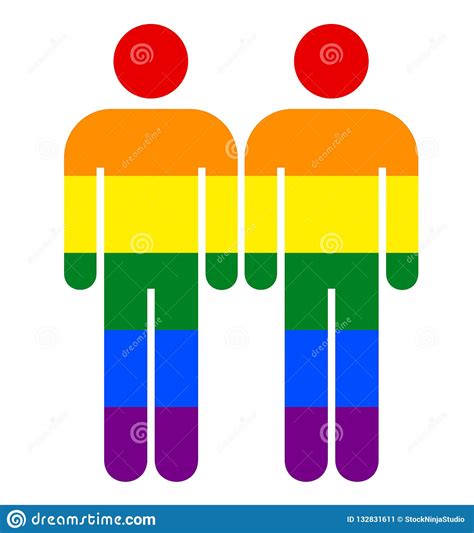rainbow male sign lgbt gay rainbow pride symbol the concept of same