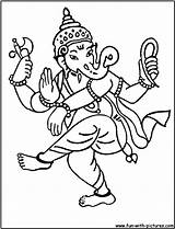 Diwali Ganesha Hindu sketch template