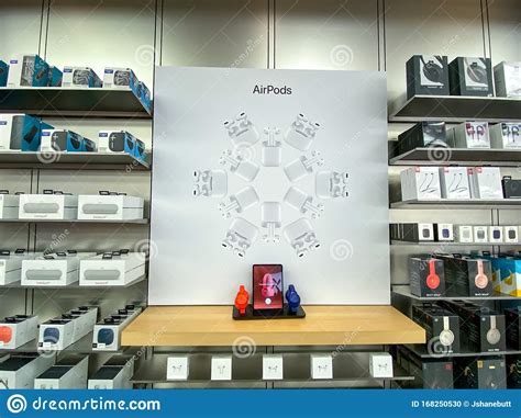 apple store display  airpods  beats wireless headphones editorial image image