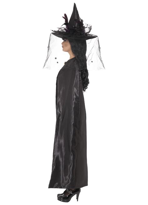 cl black deluxe witches witch cloak vampire halloween adult cape costume