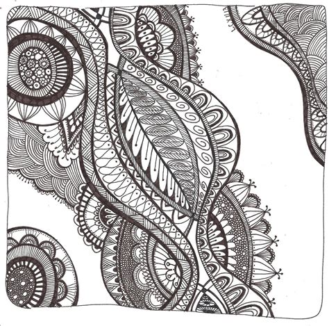 printable zentangle coloring pages  adults
